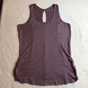 Gaiam racerback ruched sides tank top